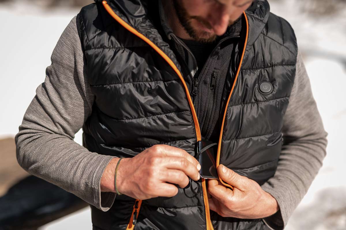 Nuclor gilet piumino imbottito riscaldabile S