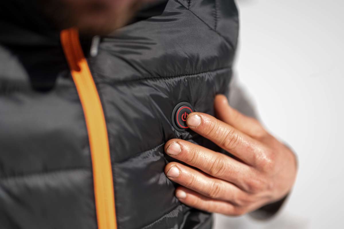 Nuclor gilet piumino imbottito riscaldabile S