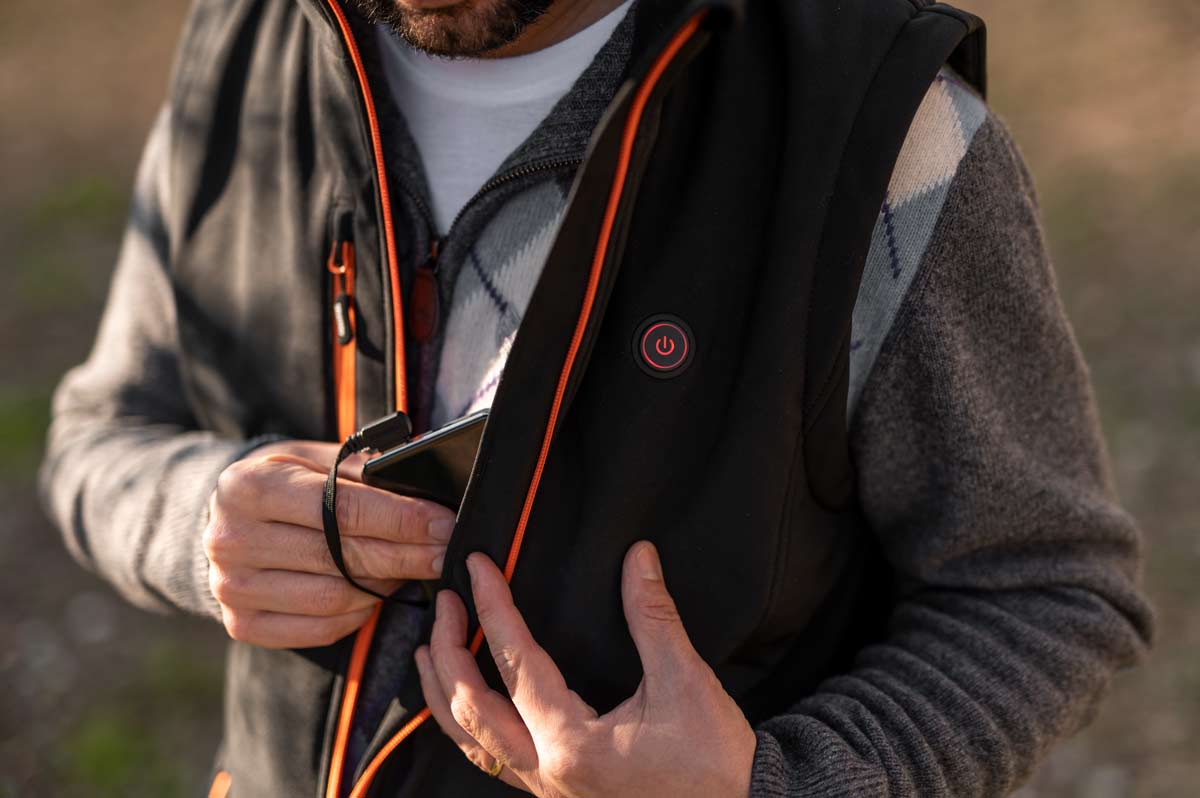 Nuclor gilet softshell riscaldabile S