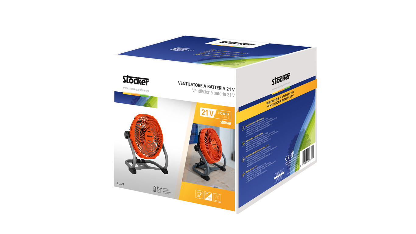 Ventilatore a batteria 21 V