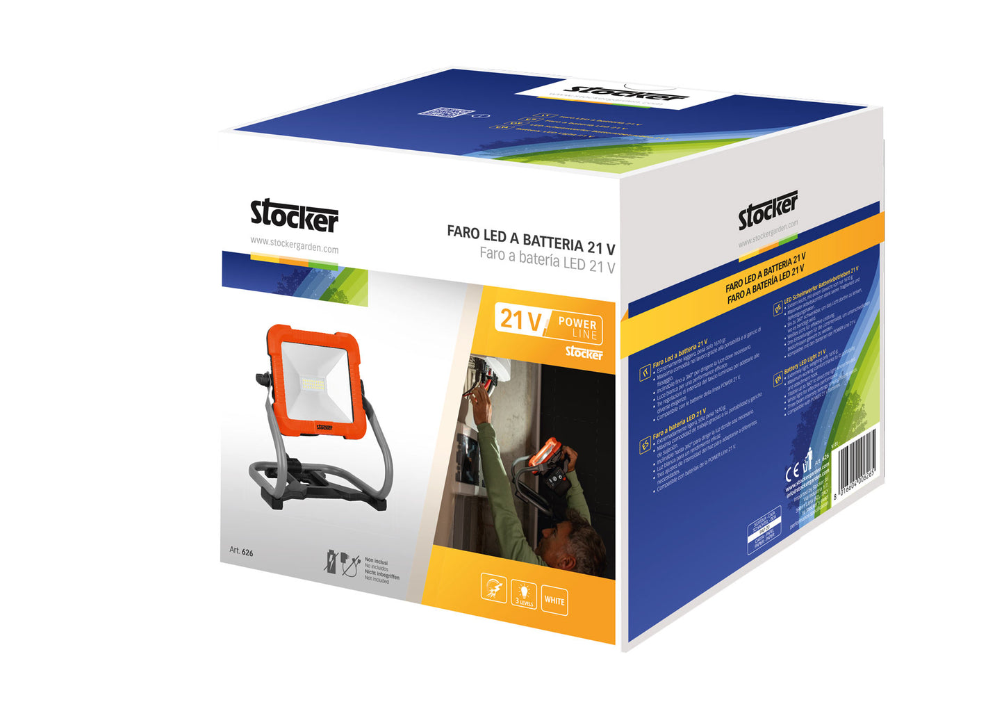Faro LED a batteria 21 V