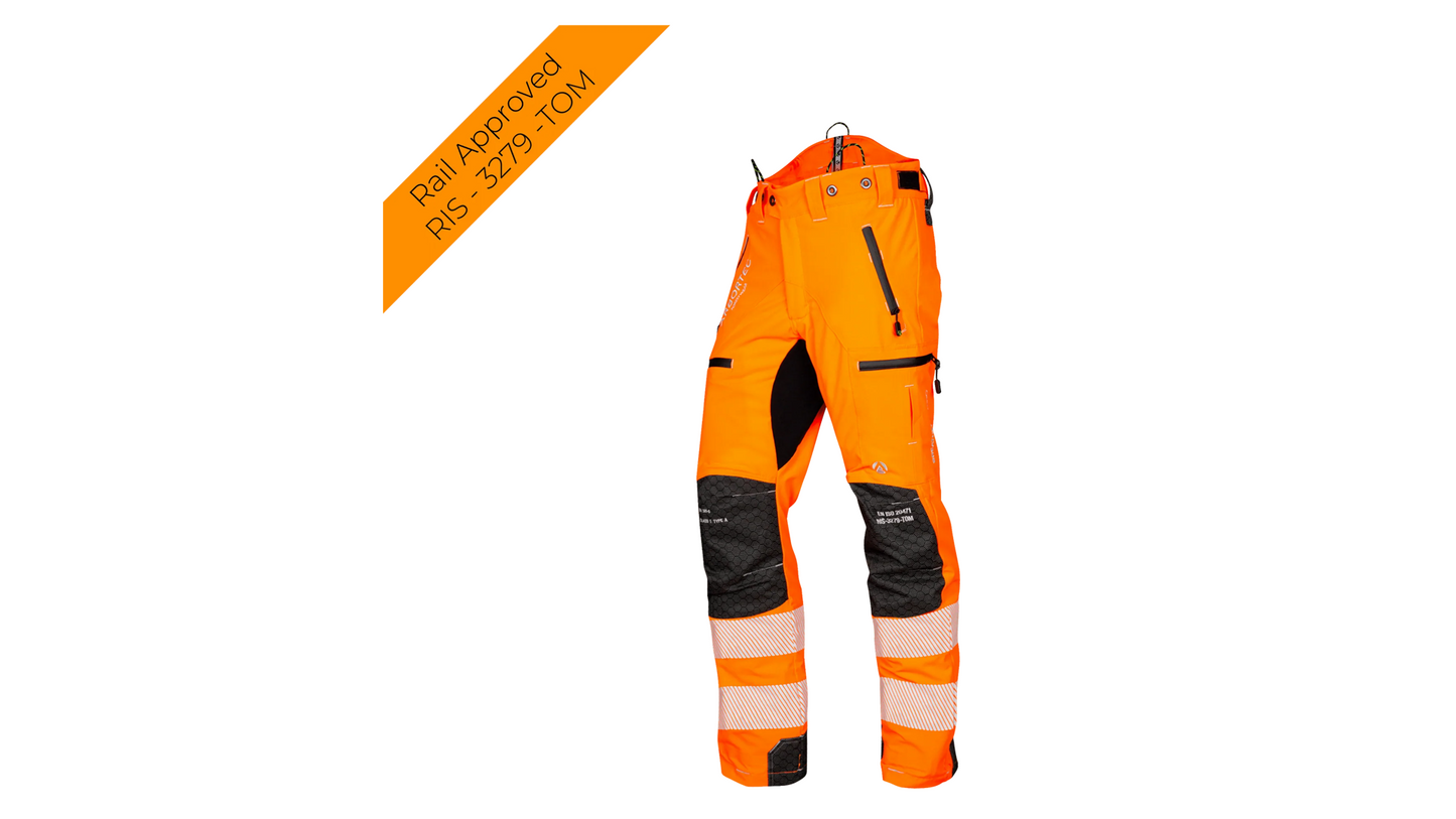 Pantalone antitaglio Breatheflex Pro Classe 1 (20 ms) - Arancione alta visibilità