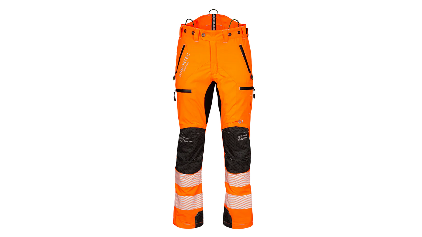 Pantalone antitaglio Breatheflex Pro Classe 1 (20 ms) - Arancione alta visibilità