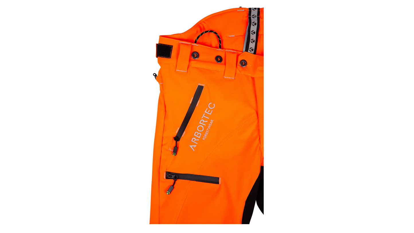 Pantalone antitaglio Breatheflex Pro Classe 1 (20 ms) - Arancione alta visibilità