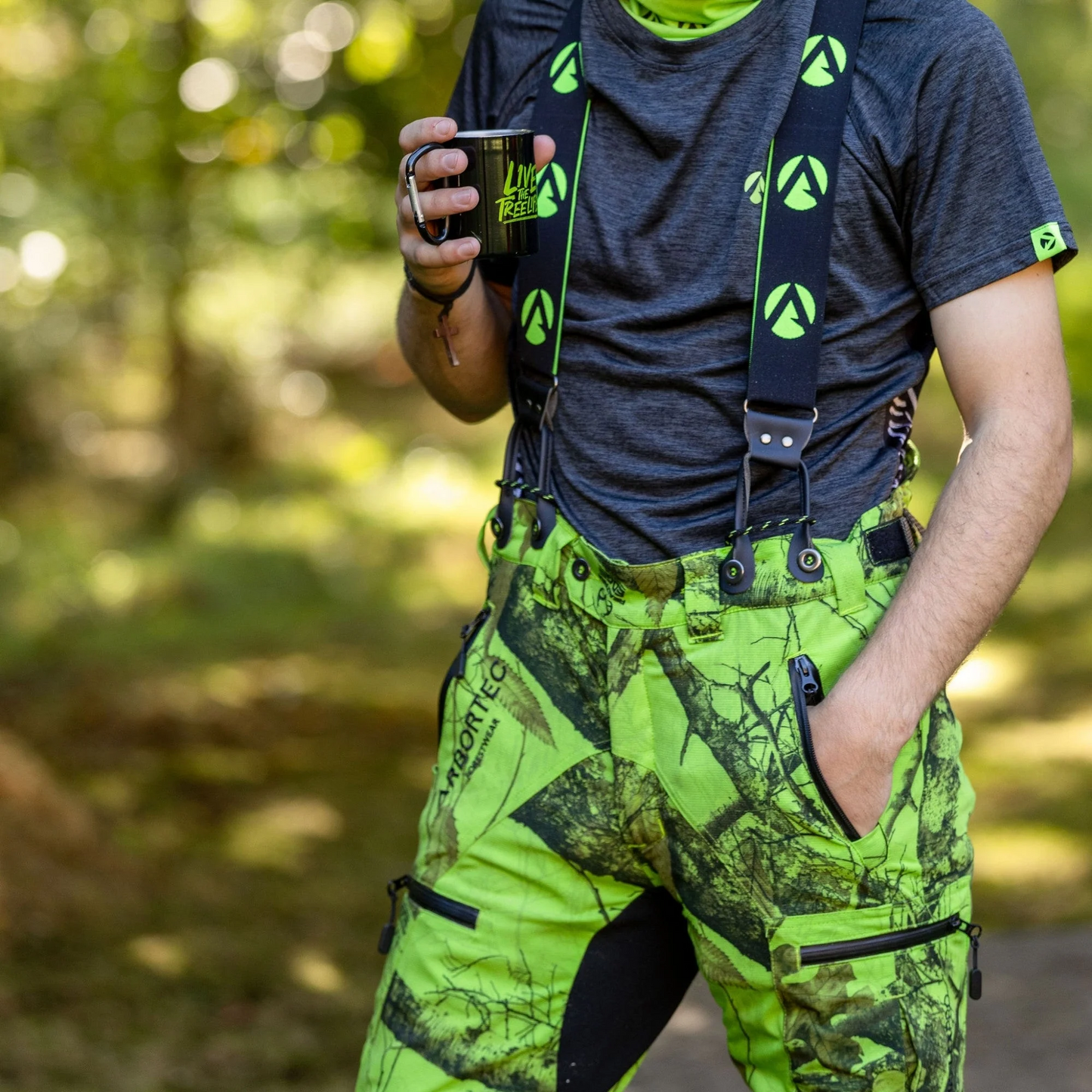 Pantalone antitaglio Breatheflex Pro Realtree Classe 1 (20 ms) - Lime