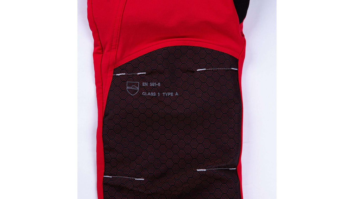 Pantalone antitaglio Breatheflex Pro Freestyle Classe 1 (20 ms) - Rosso