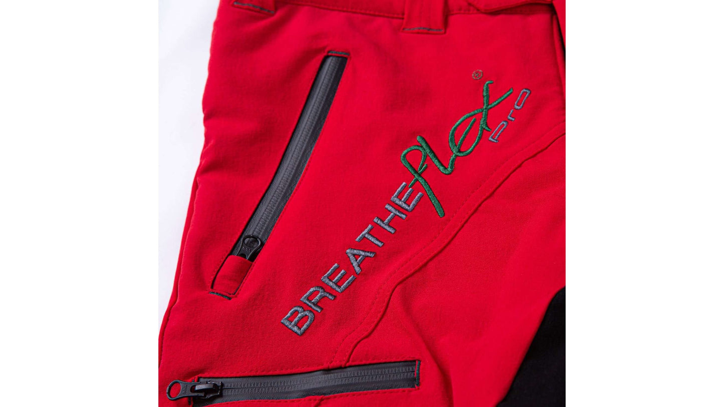 Pantalone antitaglio Breatheflex Pro Freestyle Classe 1 (20 ms) - Rosso