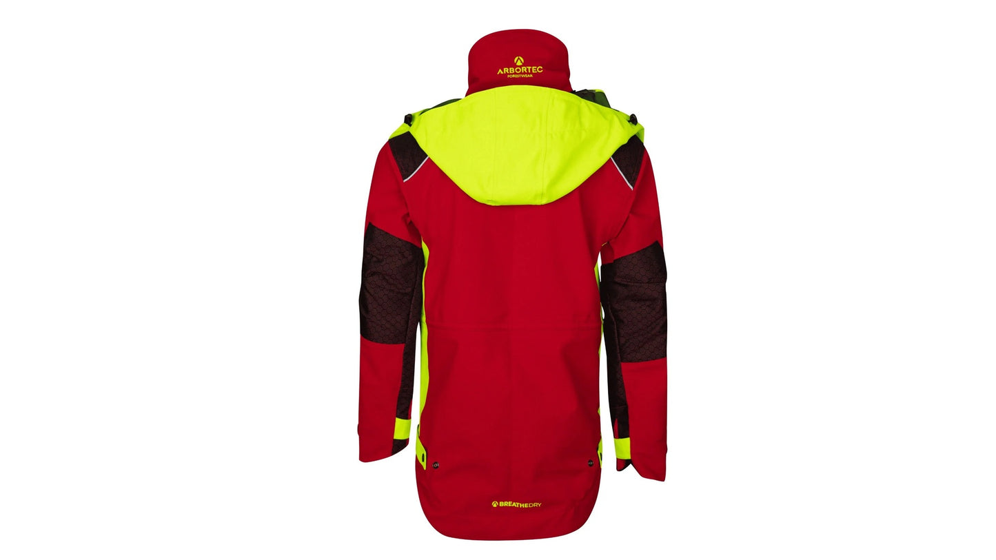Giacca impermeabile full-zip Breathedry HD - Rosso-Giallo