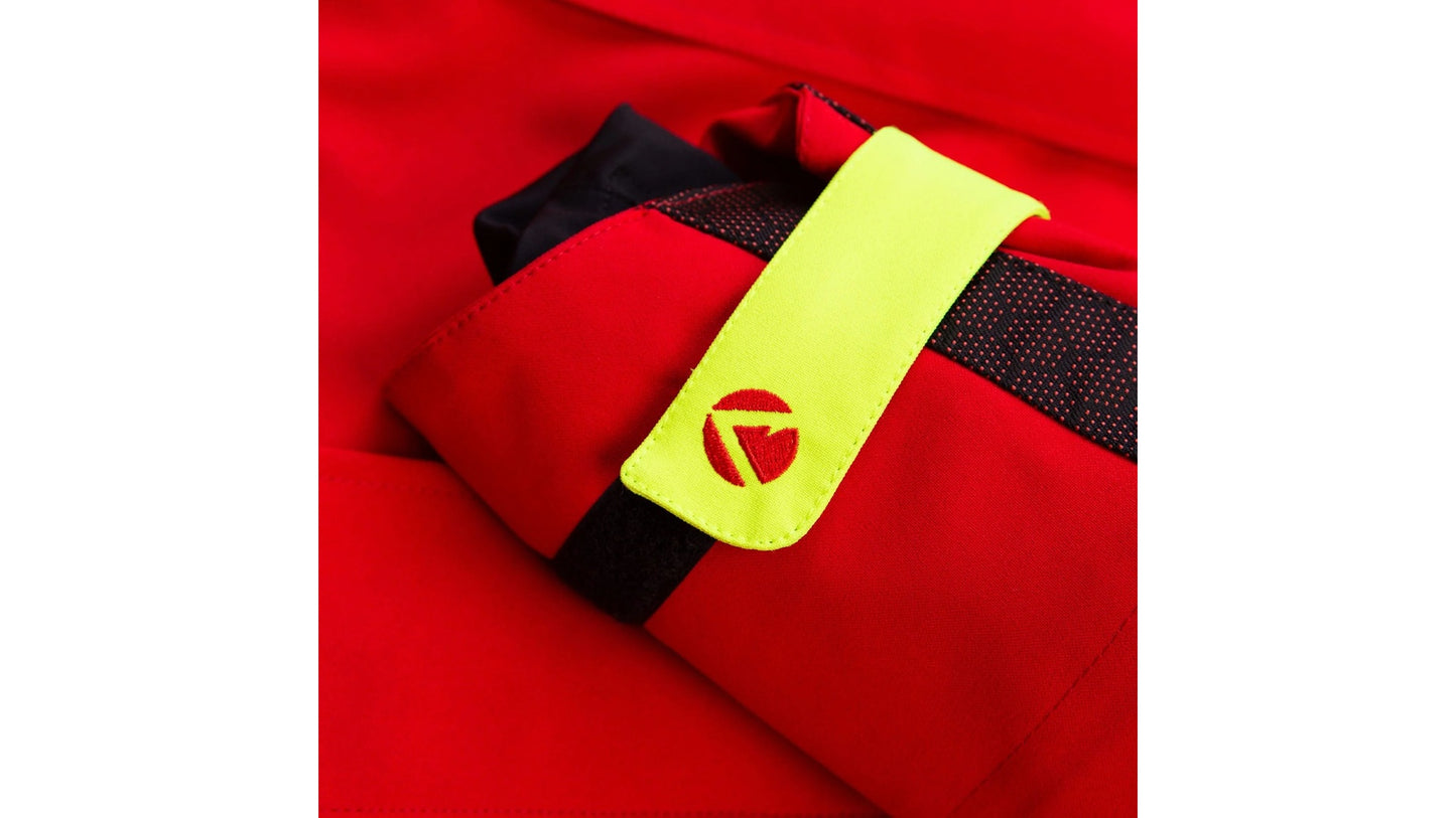 Giacca impermeabile full-zip Breathedry HD - Rosso-Giallo