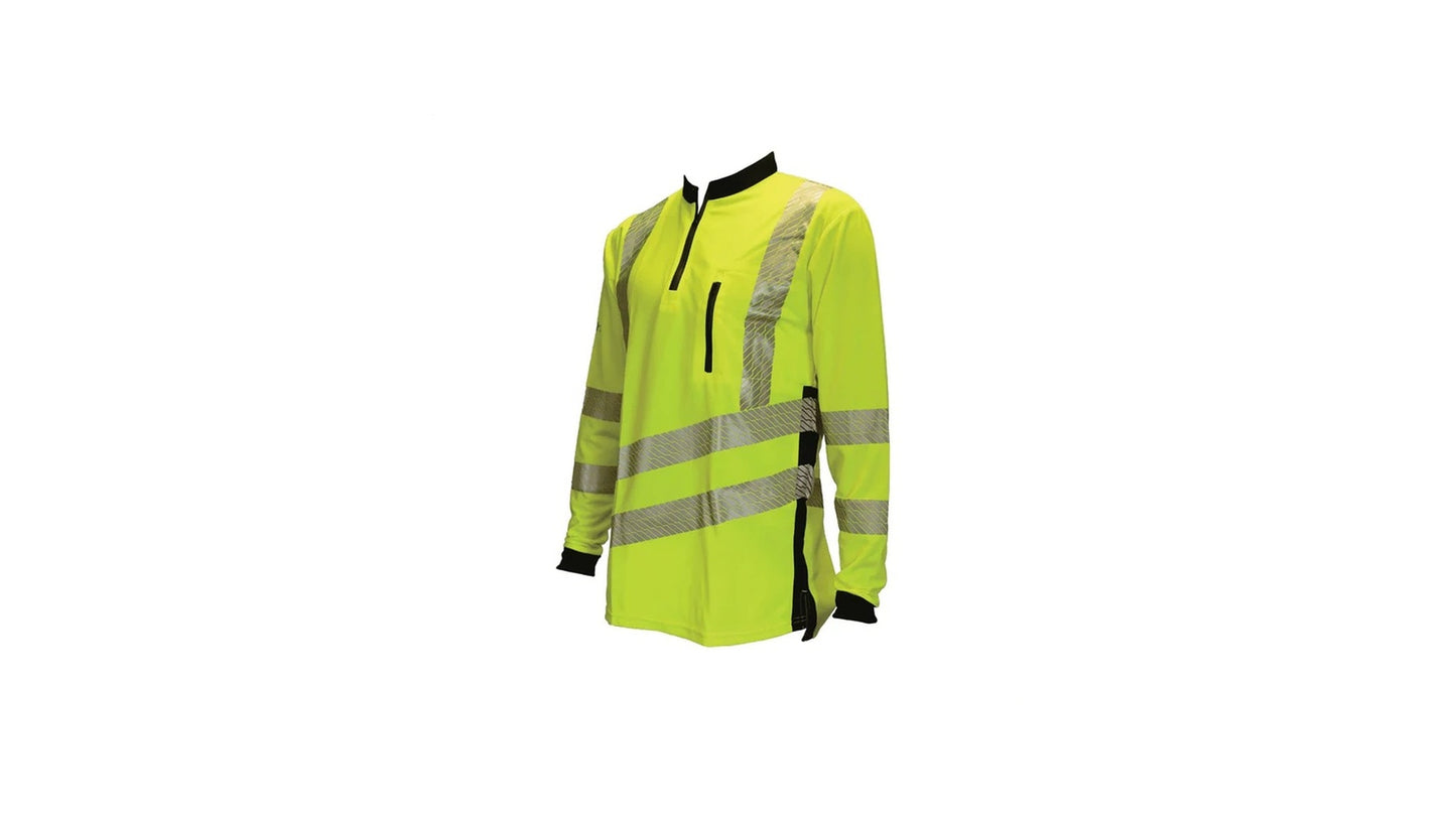 T-Shirt manica lunga alta visibilità - Giallo Hi-Vis