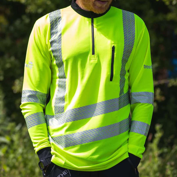 T-Shirt manica lunga alta visibilità - Giallo Hi-Vis