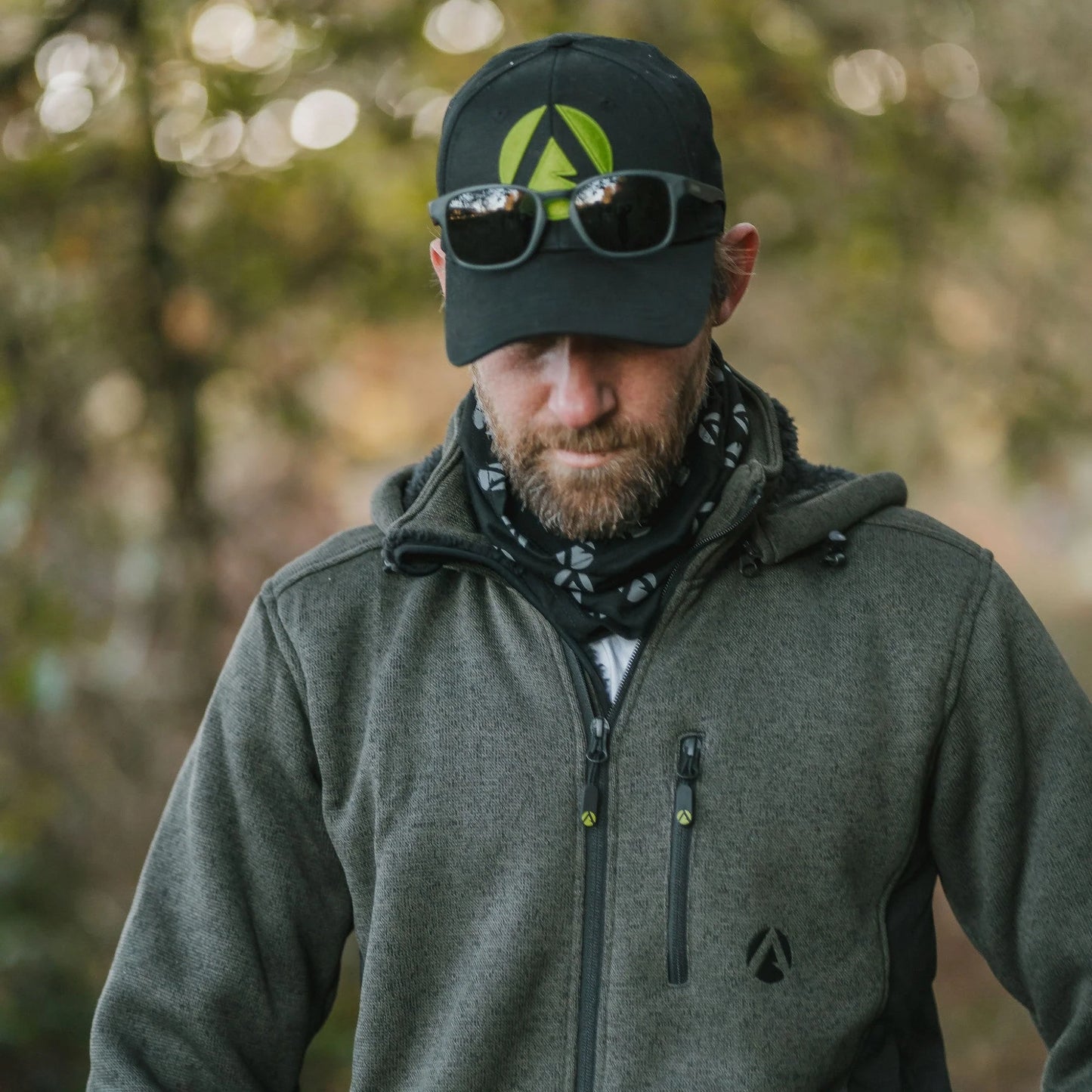 Giacca foderata in pile Yeti - Oliva