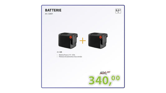 KIT 2 BATTERIE 8 Ah