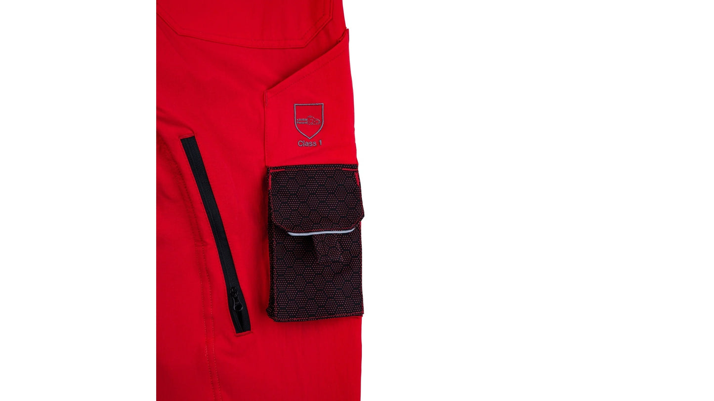 Pantalone antitaglio Deep Forest Classe 1 (20 ms) - Rosso