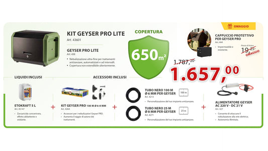 KIT STOCKER GEYSER PRO LITE 650 m²