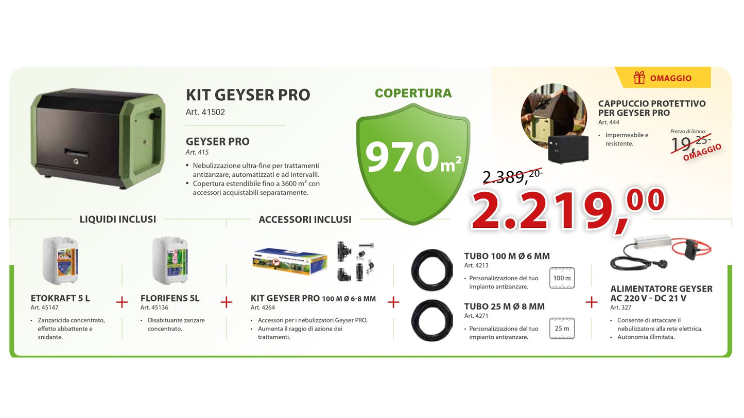 KIT STOCKER GEYSER PRO 970 m²