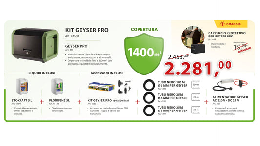 KIT STOCKER GEYSER PRO 1400 m²