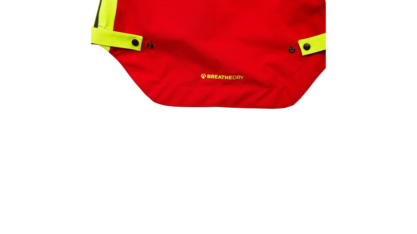 Giacca impermeabile full-zip Breathedry HD - Rosso-Giallo