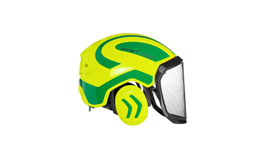 Casco PFANNER Protos Integral Forest senza sottogola Giallo e Verde
