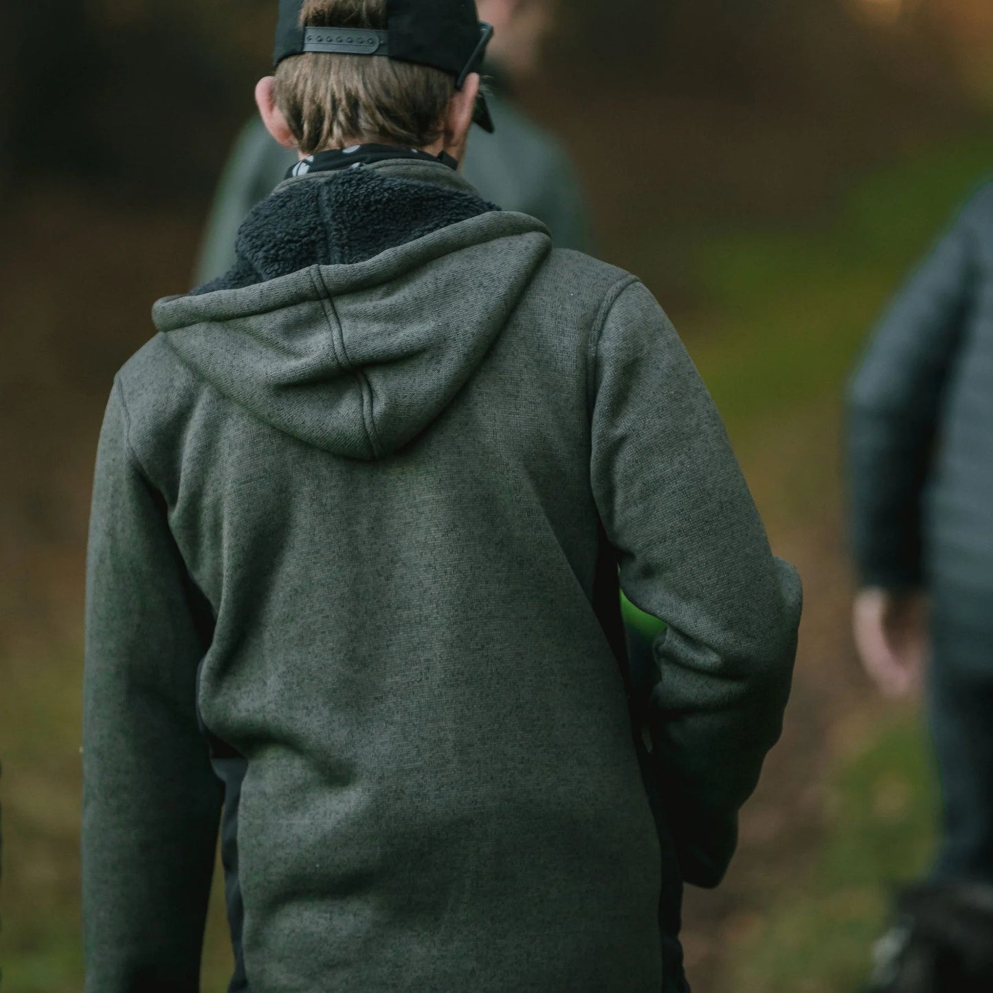 Giacca foderata in pile Yeti - Oliva