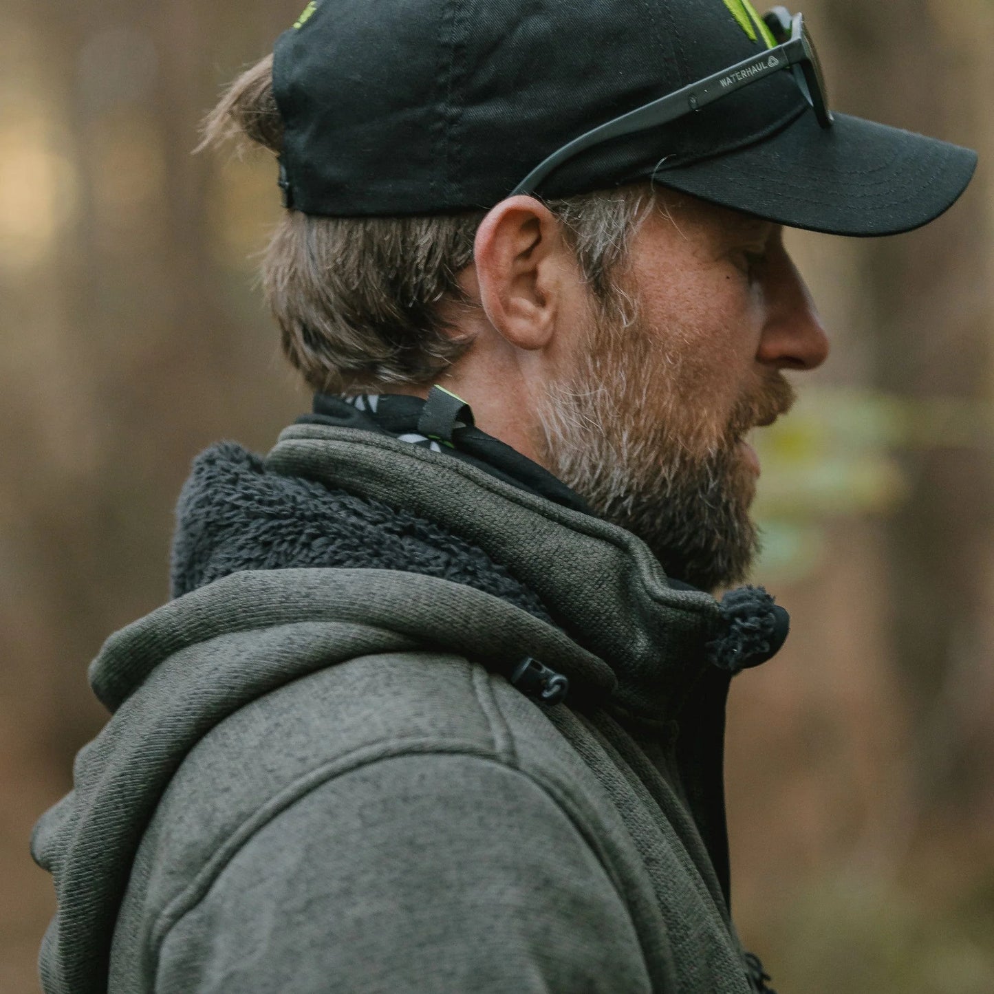 Giacca foderata in pile Yeti - Oliva